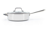 PADERNO Professional Non-Stick Clad Jumbo Cooker, Burgundy, 5-L