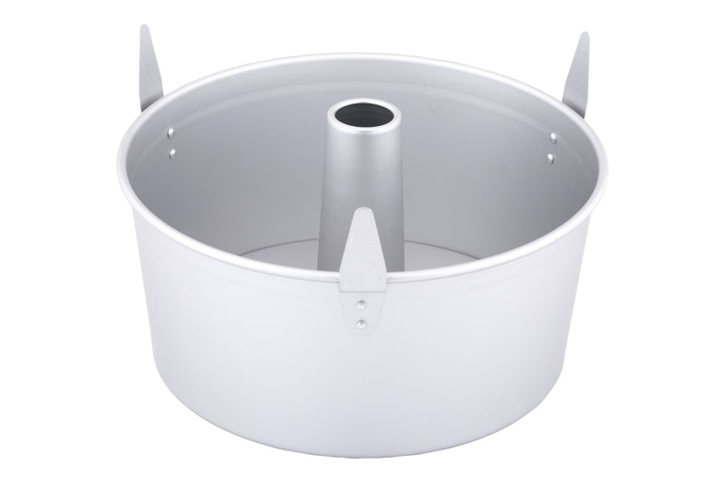 Paderno Professional Uncoated Aluminum Angel Food Cake Pan, Silver C1