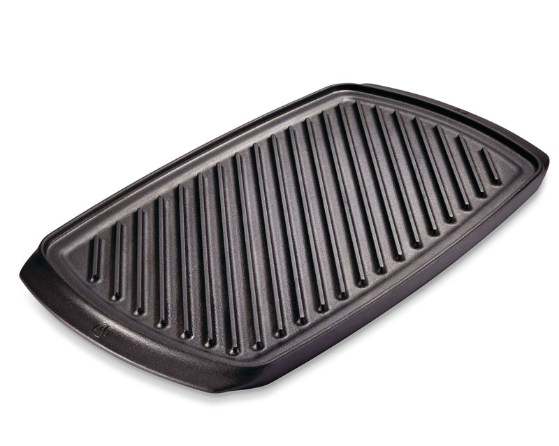PADERNO Signature Cast Iron Reversible Grill & Griddle, BBQ & Oven Safe, Black, 20-in x 10-in L5