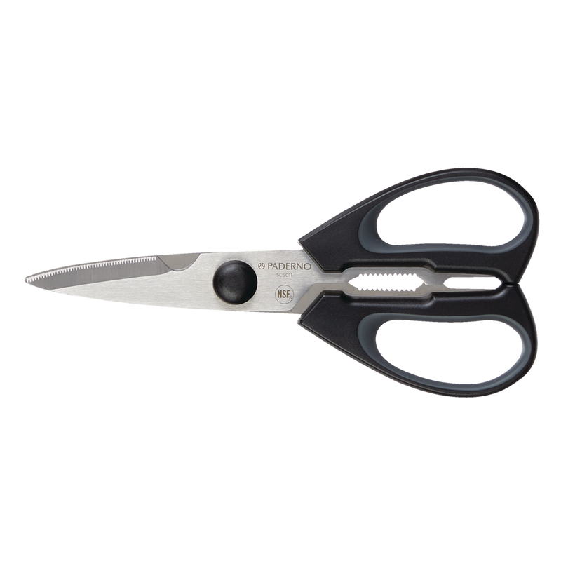PADERNO Stainless Steel Multi-Purpose Kitchen Shears with Ergonomic Grip and Built-In Bottle Opener Q1