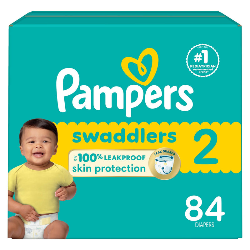 Pampers Swaddler Size 2 Leak-Free Baby Diapers, 84-pc D4