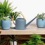 Panacea Metal Watering Can, Blue, 2.84-L