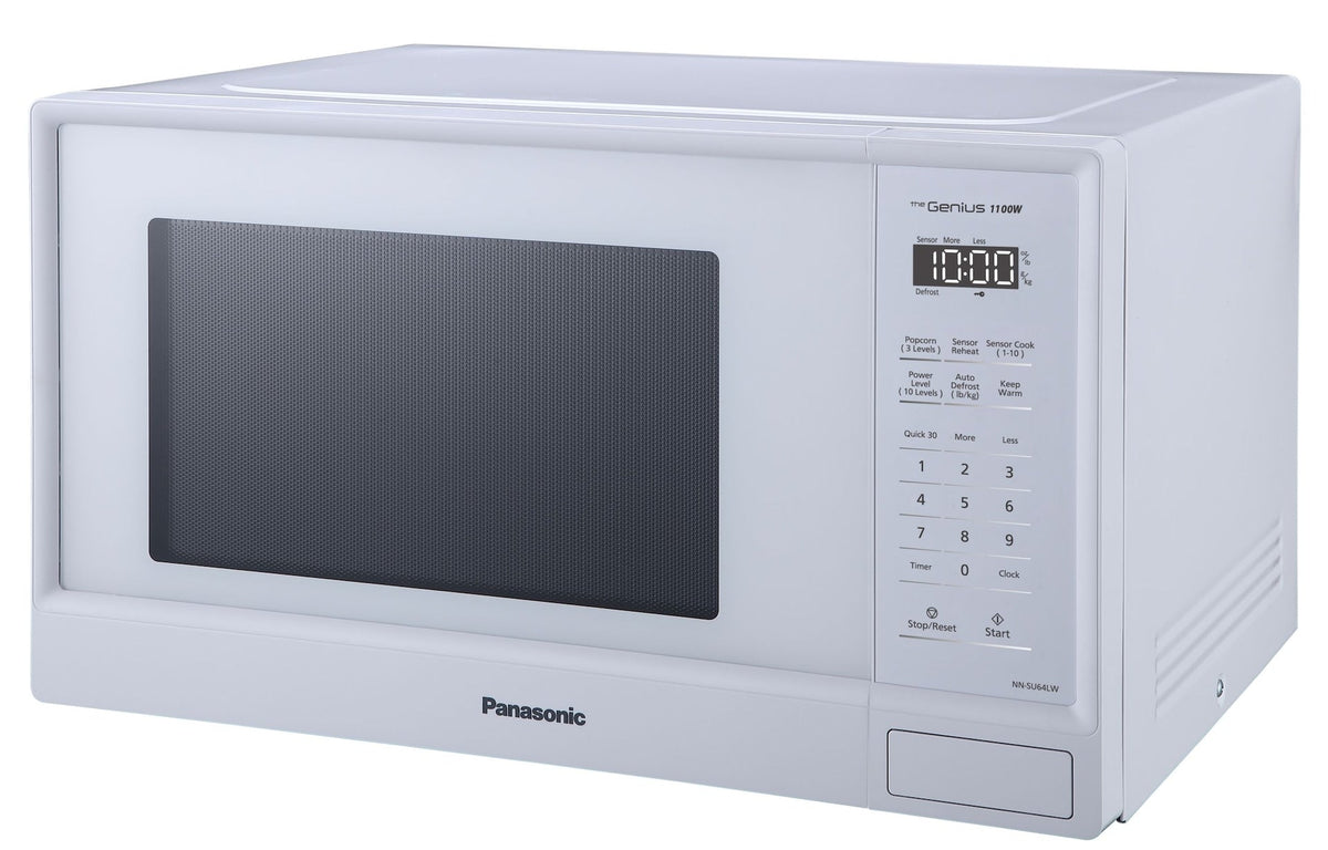 Panasonic NN-SU64LW Countertop Microwave Genius Sensor Cooking, 1.3-cu.ft., Matte White