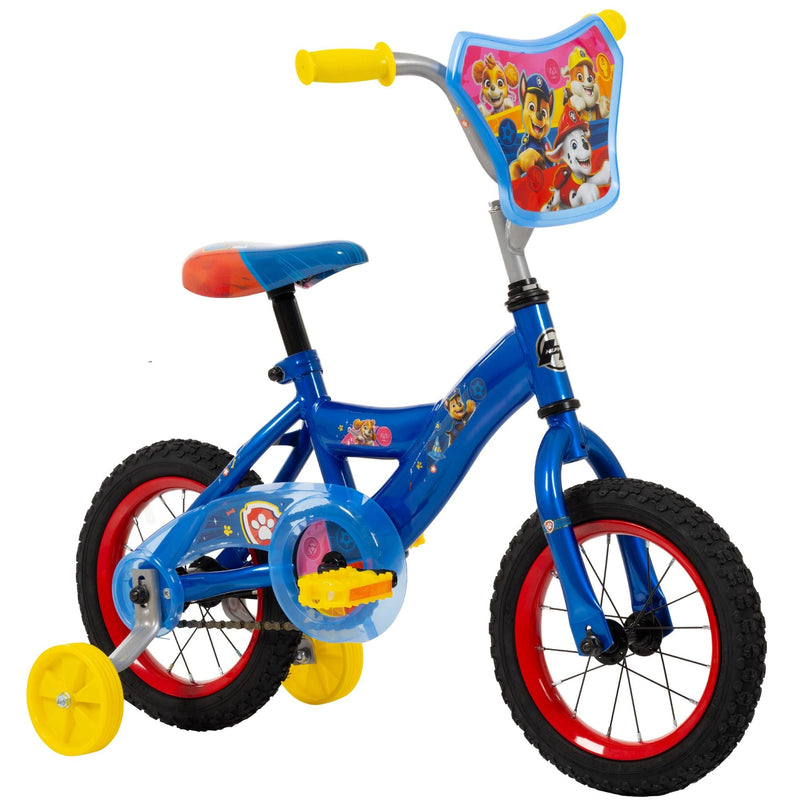 PAW Patrol Kids' Bike with Removable Training Wheels, Ages 1-13, 12-in G0