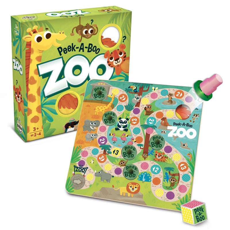 Peek-A-Boo Zoo Dice Rolling Animal Board Game, Ages 3+ Y2