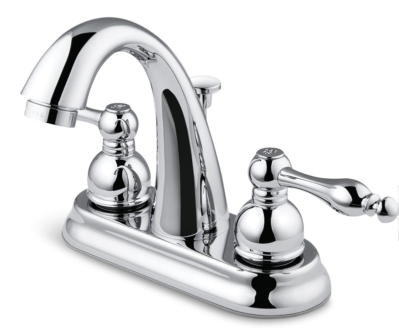 Peerless Double Handle Curved Spout 4-in Centreset Bathroom Sink Faucet, Chrome B3