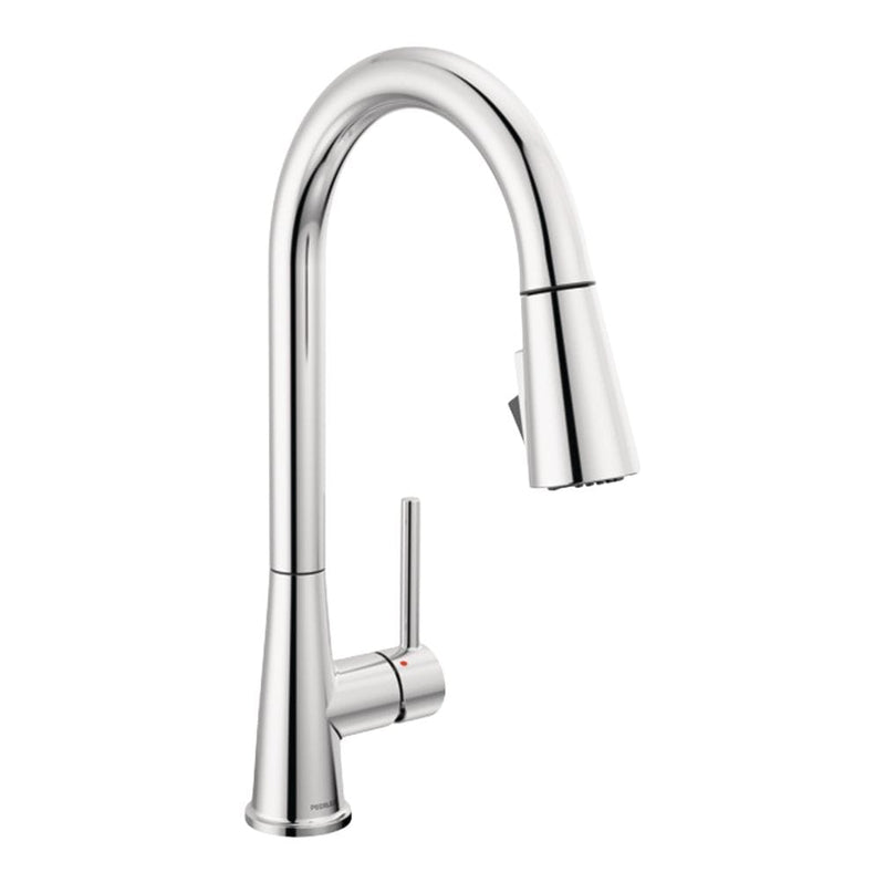 Peerless Precept Single Lever Pull Down Kitchen Faucet with POWERinse, Chrome Z2