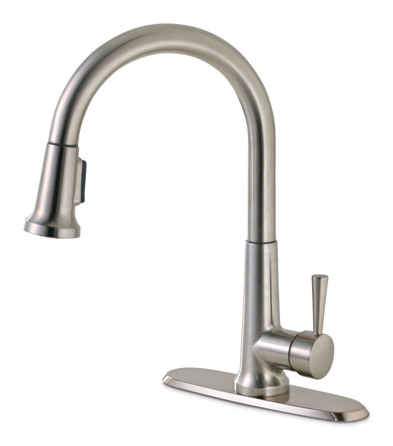 Peerless Single-Handle Pull-Down Kitchen Faucet, Brushed Nickel J4