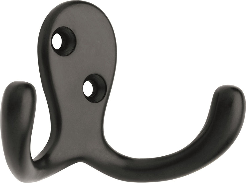 Peerless Stainless Steel Single Double Prong Robe Hooks, Assorted Colours, 4-pk Z5