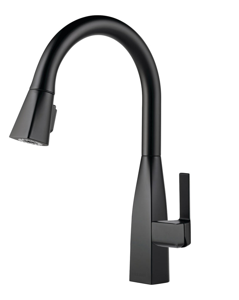 Peerless Xander Single-Handle Pull-Down Kitchen Faucet, Black W1