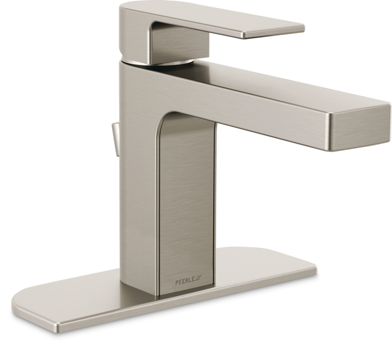 Peerless Xander Single Handle Rigid Spout Single Hole Bathroom Sink Faucet WaterSense Certified, Brushed Nickel Z8