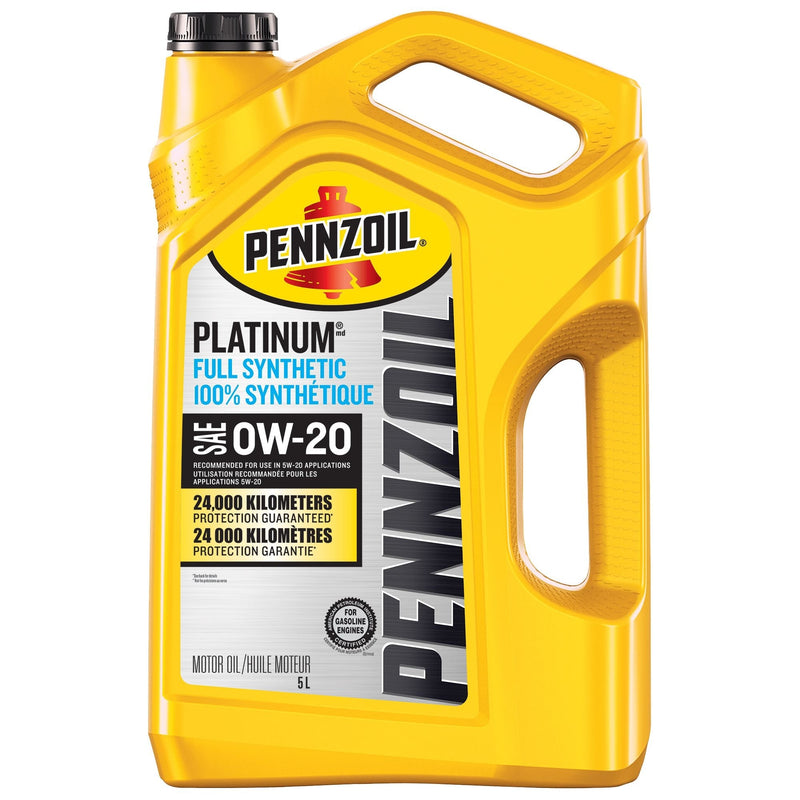 Pennzoil Platinum 0W20 Synthetic Engine/Motor Oil, 5-L G9