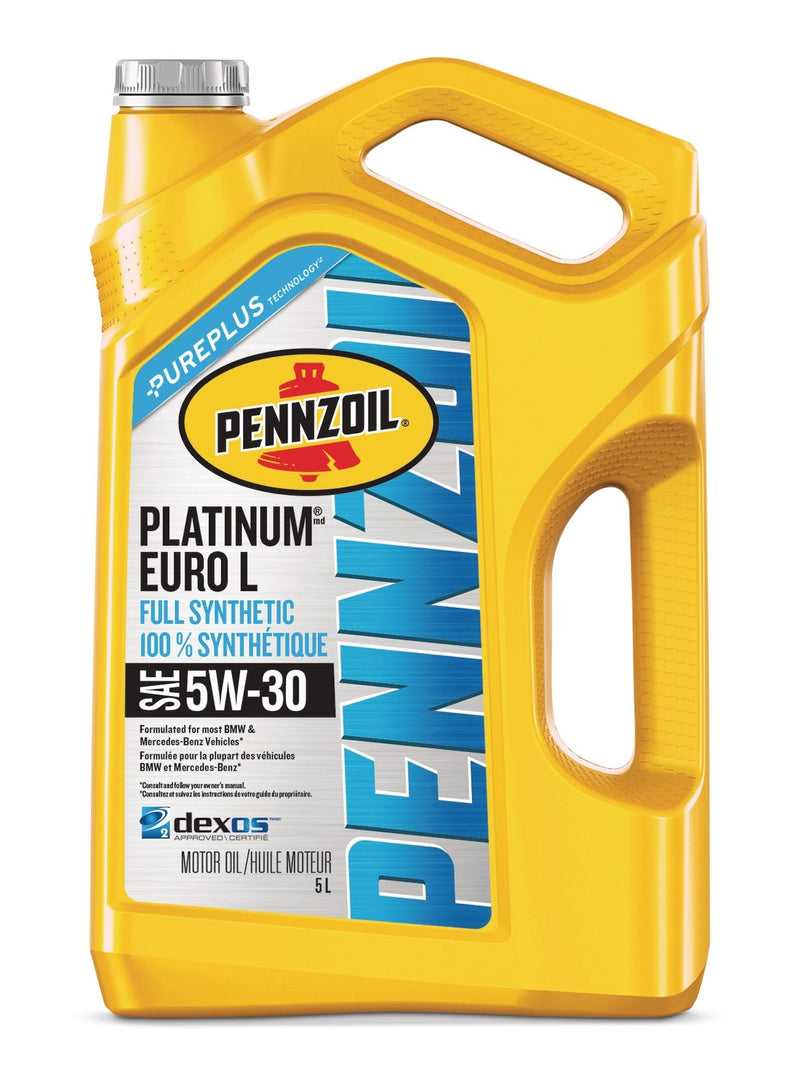 Pennzoil Platinum Euro L 5W30 Synthetic Engine/Motor Oil, 5-L D8