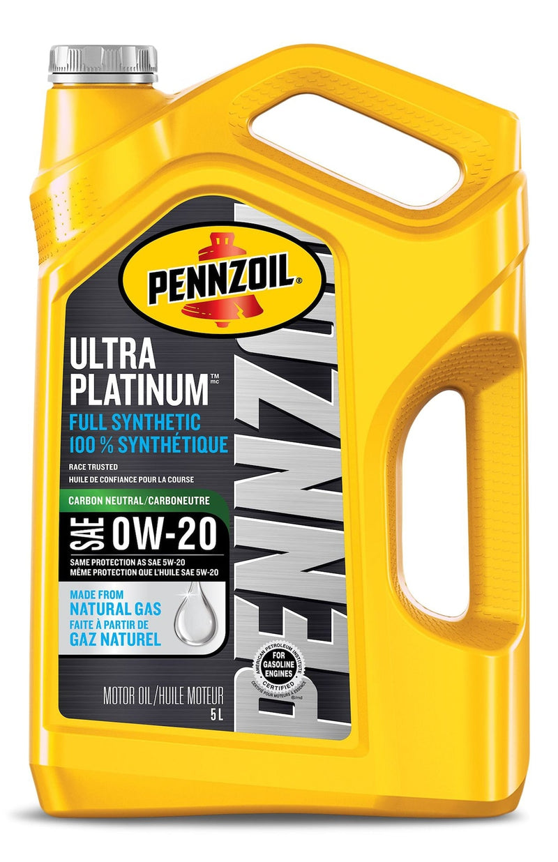 Pennzoil Ultra Platinum 0W20 Synthetic Engine/Motor Oil, 5-L T7