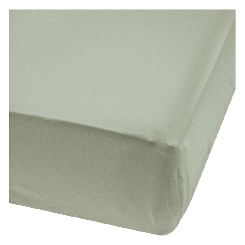 Perlimpinpin Bamboo Baby Crib Fitted Sheets, Moss X7