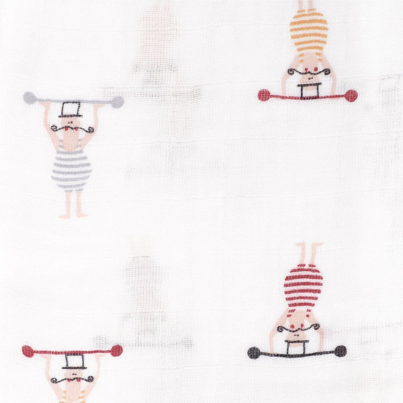 Perlimpinpin Cotton Muslin Baby Swaddle Blanket, Circus Z7