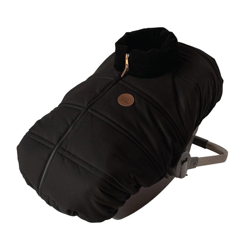 Petit Coulou Lightweight Baby Car Seat Cover, Mid Season (-5°C to 15°C), Black C6