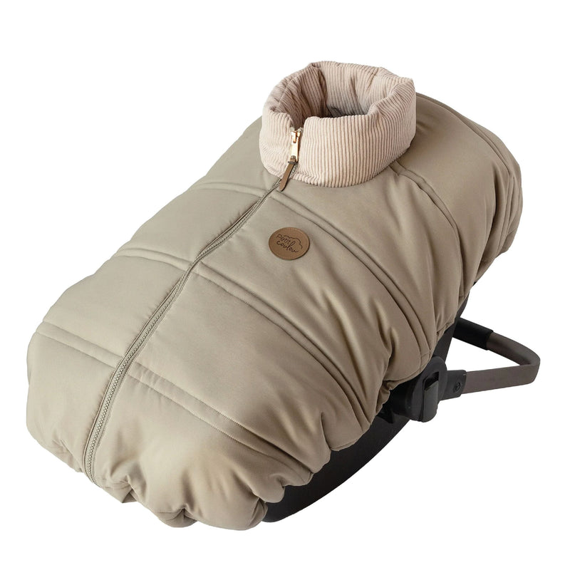 Petit Coulou Lightweight Baby Car Seat Cover, Mid Season (-5°C to 15°C), Lichen I5