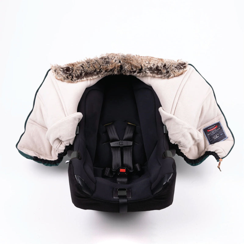 Petit Coulou Winter Baby Car Seat Cover, Sherpa Collection (-30°C to 5°C), Jasper B3