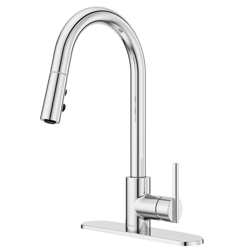 Pfister Modern Pull-Down Kitchen Faucet, Chrome F3