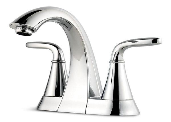 Pfister Pasadena Double Handle 4-in Centreset Bathroom Sink Faucet, WaterSense Certified, Chrome P5