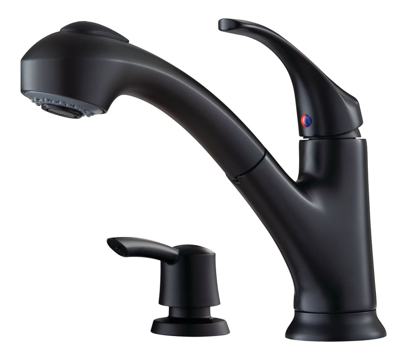 Pfister Shelton Matte Black Pull-Out Kitchen Faucet W2