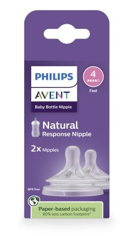 Philips Avent Response Nipple Flow 4 for 3M+, 2-pk S3