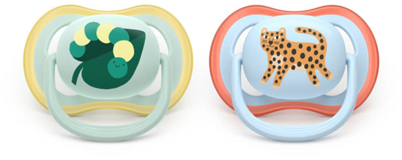 Philips Avent Ultra Aair Caterpillar Pacifier for 0-6M, 2-pk S1