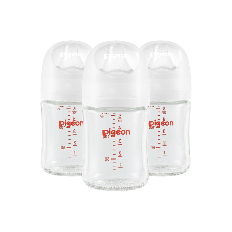 Pigeon Glass Bottle with Silicone Nipple (SS), 5-oz, 0 Months+, 3-pk I9