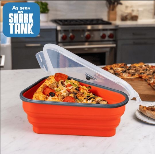 Pizza Pack Reusable Pizza Storage Container with 5 Microwavable Serving Trays H4
