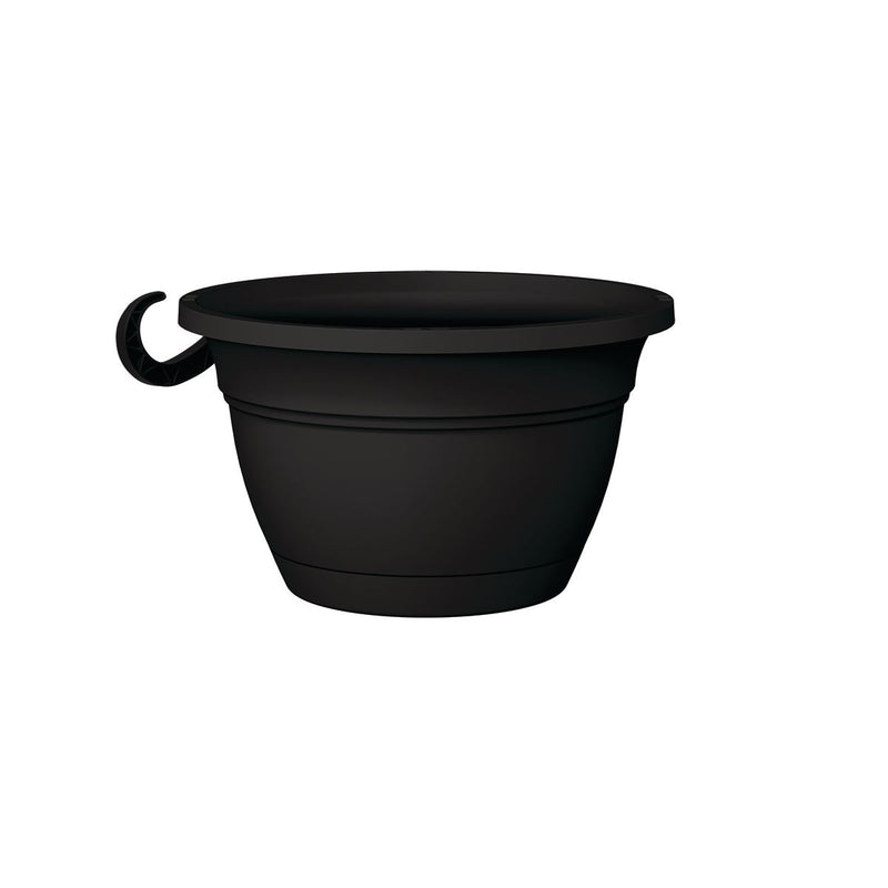 Planters' Pride Eclipse Hanging Plastic Basket Round Planter with Saucer Tray, Assorted Sizes G2