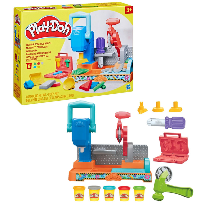 Play-Doh Stamp & Saw Tool Bench Playset, Ages 3+ L6
