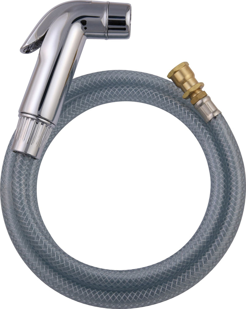 PlumbShop Handheld Kitchen Sink Sprayer with Flexible Hose, Chrome Finish M7