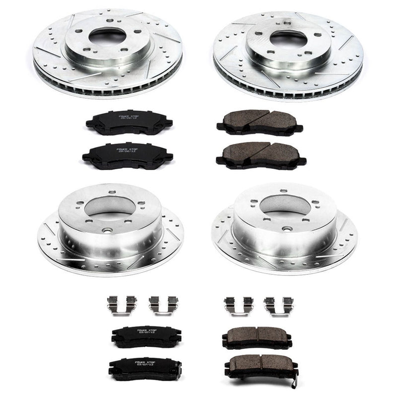 Power Stop Z23 Evolution Sport Performance Brake Kit - Front & Rear (Part# K0-K5999) C8