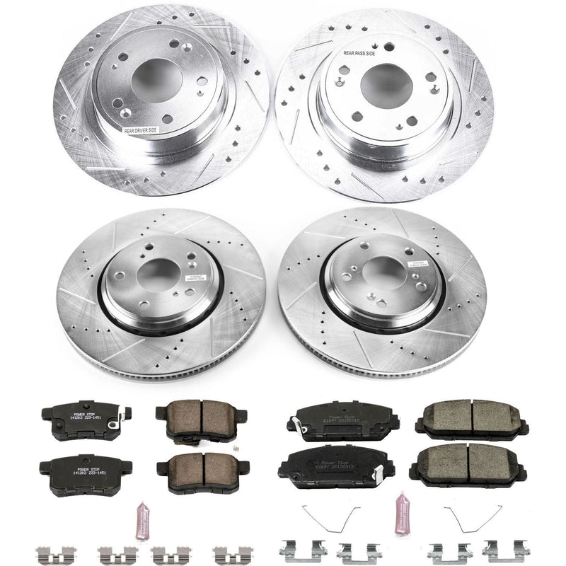 Power Stop Z23 Evolution Sport Performance Brake Kit - Front & Rear (Part# K6000 - K16000) X5