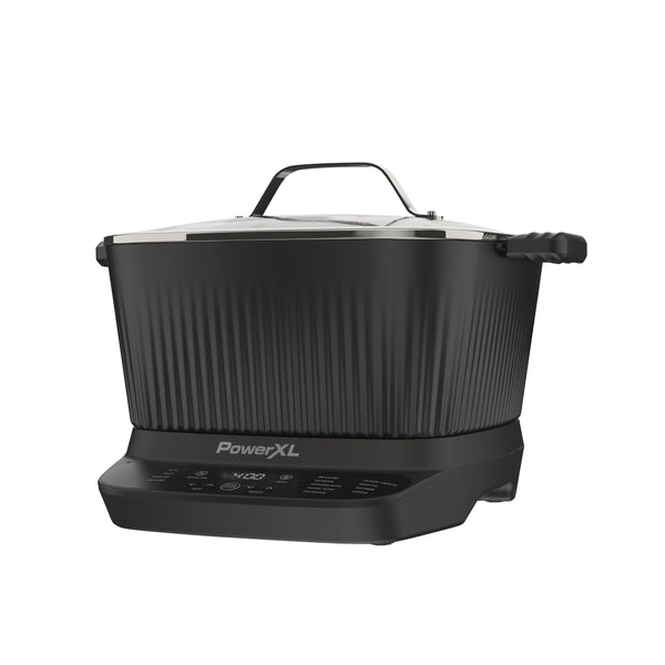 PowerXL StirMax Digital Programmable Slow/Multi-Cooker with 9 Cooking Pre-Sets, Black A4