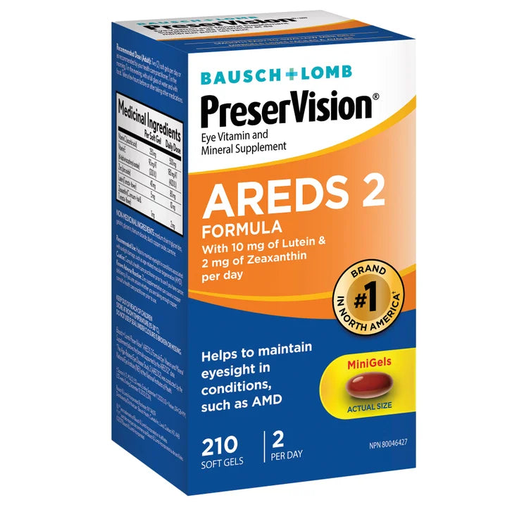 PreserVision Eye Vitamin and Mineral Supplement AREDS2, 210 Softgels M2
