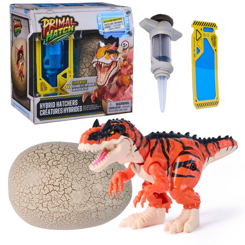Primal Hatch Figure Hybrid Hatchers, Interactive Mystery Dinosaur Toy & Egg, Ages 5+, Assorted P3
