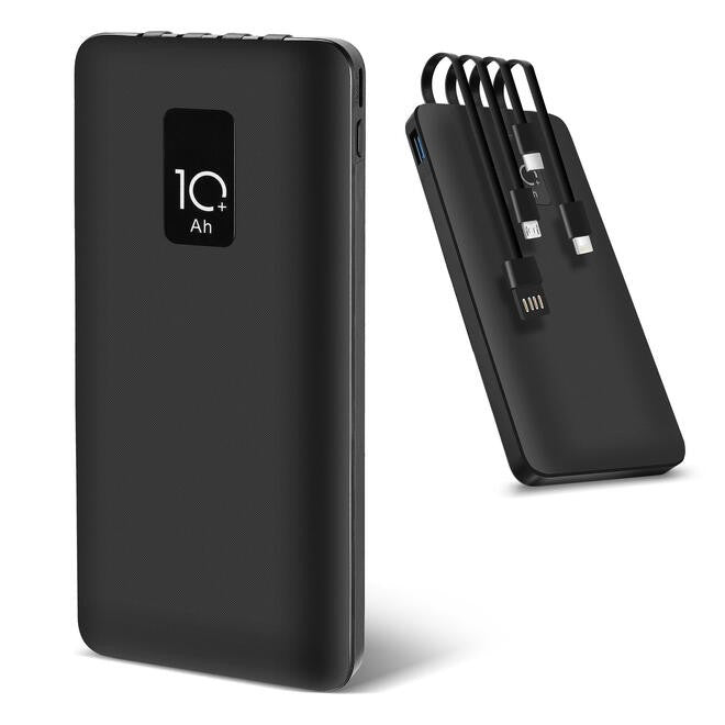 4 in 1 Fast Charging Power Bank with Built-in Cables, 10000mAh - PrimeCables P7