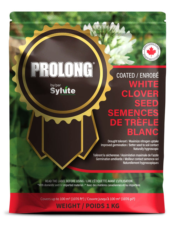 PROLONG Drought Tolerant White Clover Seed Bag, Water Saving, 1kg W2