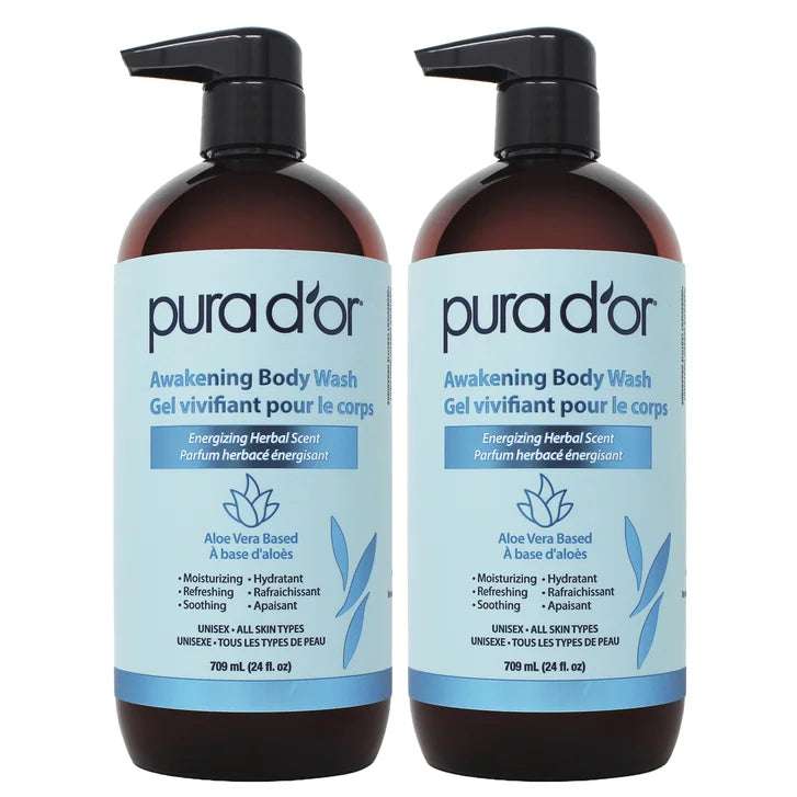 Pura D'or Awakening Body Wash, 2 x 709 mL D0