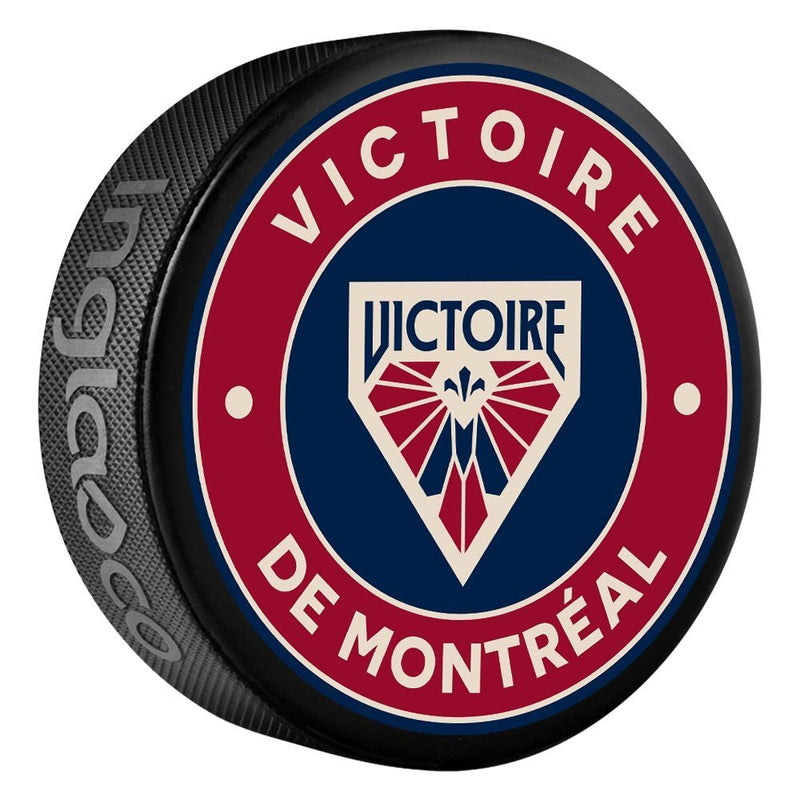 PWHL Montreal Victoire Classic Souvenir Hockey Puck, 6-oz T4
