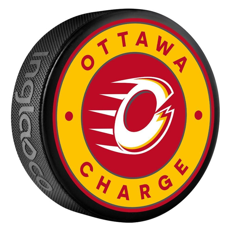 PWHL Ottawa Charge Classic Souvenir Hockey Puck, 6-oz F5