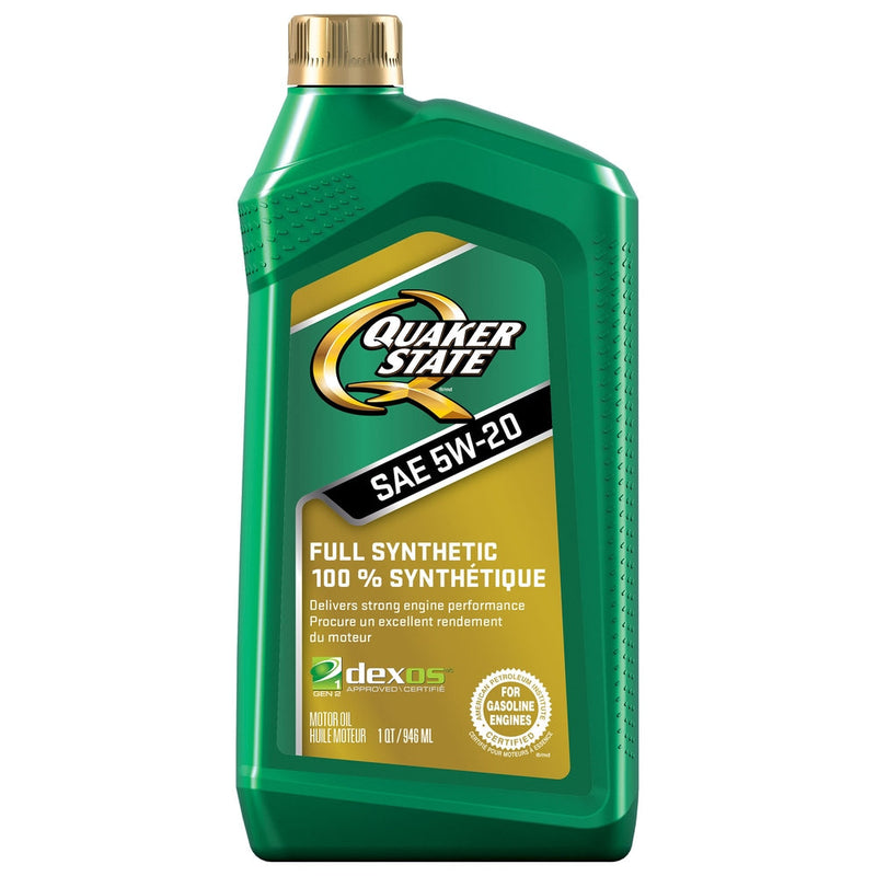 Quaker State Full Synthetic 5W20 Engine/Motor Oil, 946-mL N0