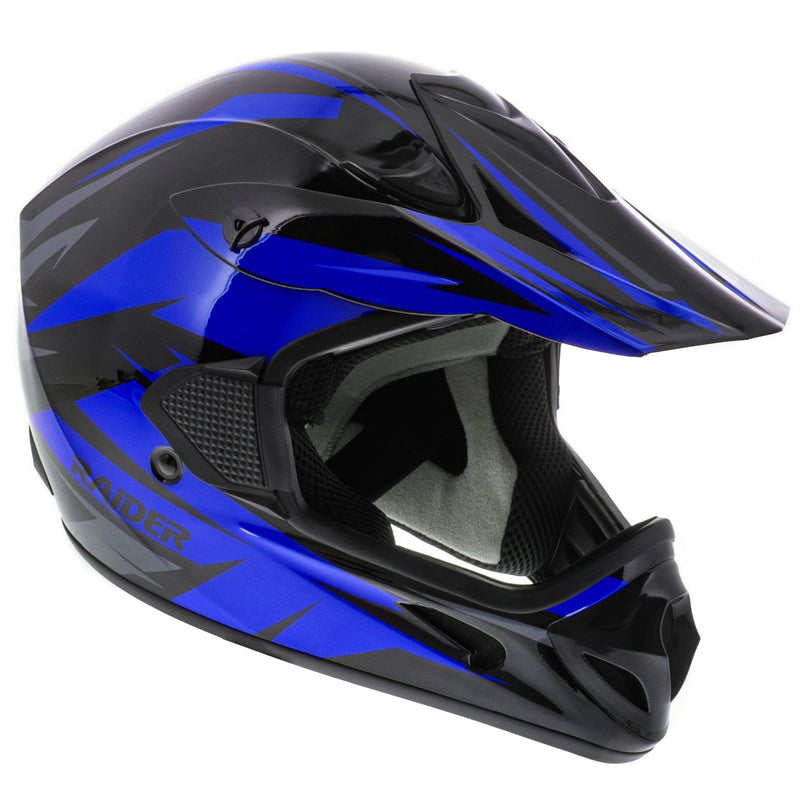 Raider RX2 Adult Dirt Bike/ATV Helmet, Blue Z6