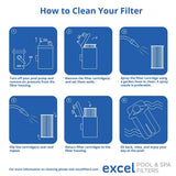 Rainbow Sunrise Spa Filter, Unicel C4950, Pleatco PRB50IN, 50-ft