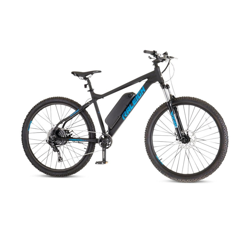 Raleigh Ascend Hardtail Mountain 36V Electric Bike, 350W Motor, 27.5-in Wheel, Black W4