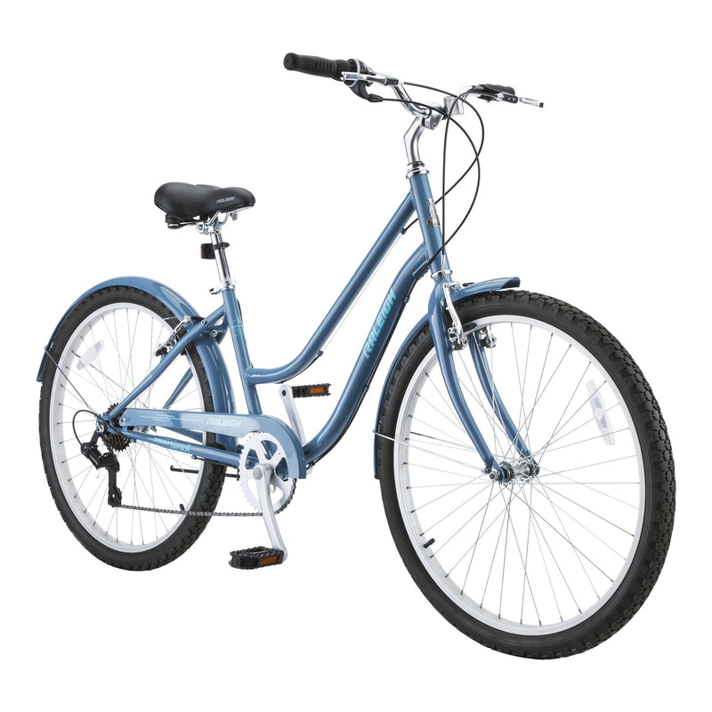 Raleigh Bluff Comfort Bike, Alloy V-brakes, 26-in, Blue G2