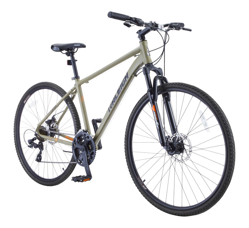 Raleigh Encounter Hybrid Bike with Alloy Disc Brakes, 700C, Grey R6