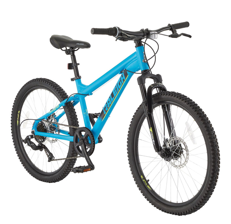 Raleigh Rockwood Youth Hardtail Mountain Bike, 24-in Wheel, Blue K5